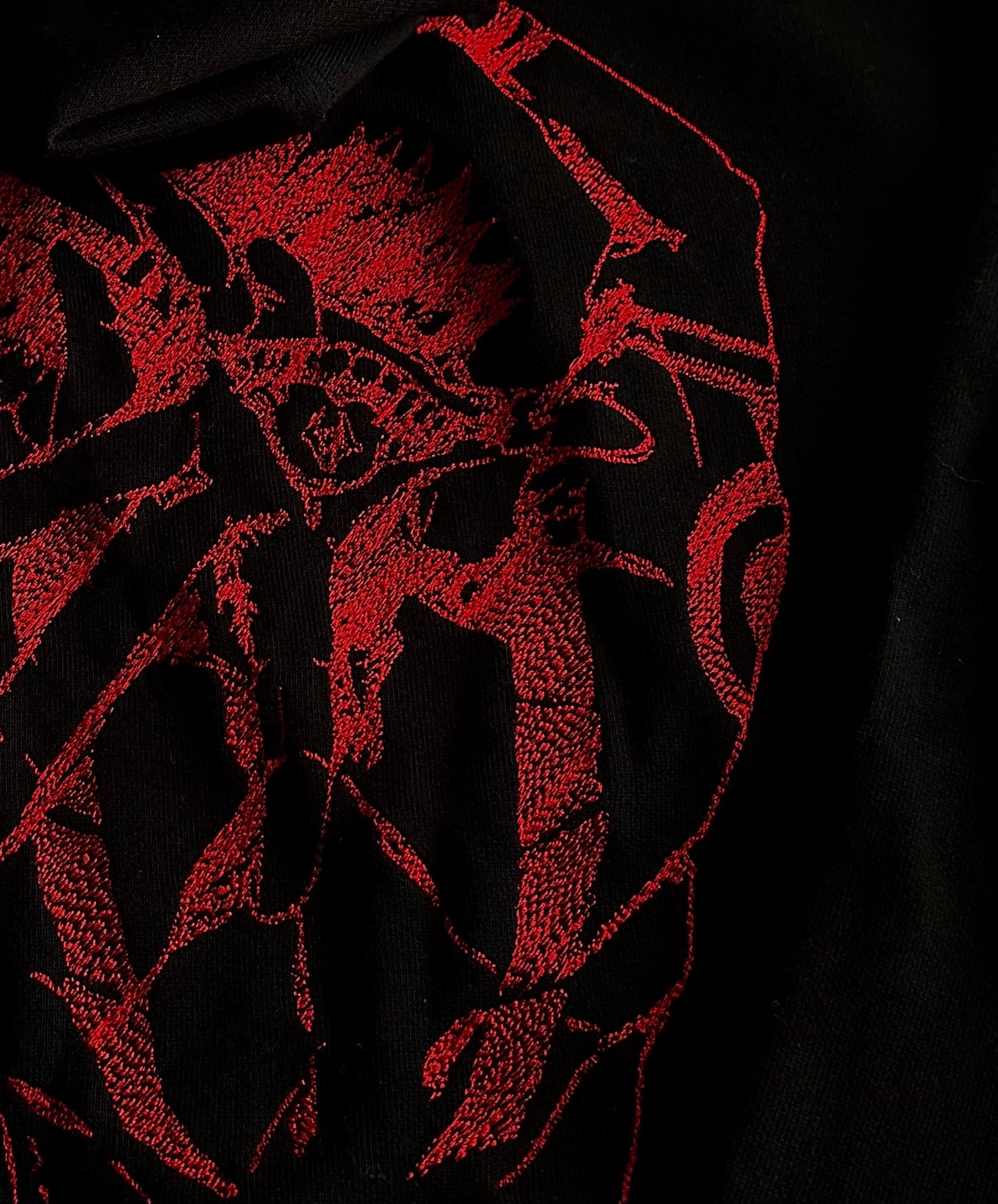 RED&BLACK HOODIE - Scar shop