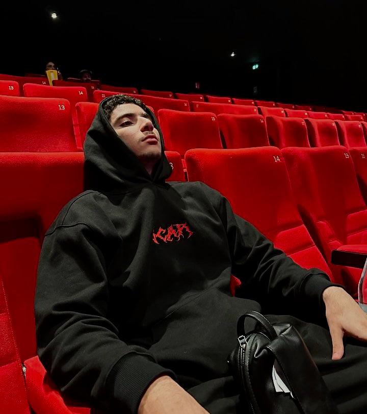 RED&BLACK HOODIE - Scar shop