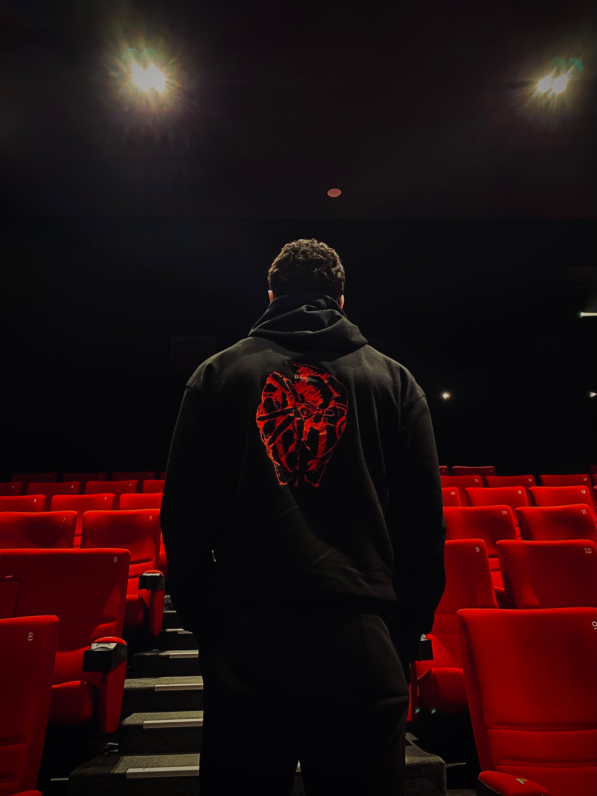 RED&BLACK HOODIE - Scar shop 