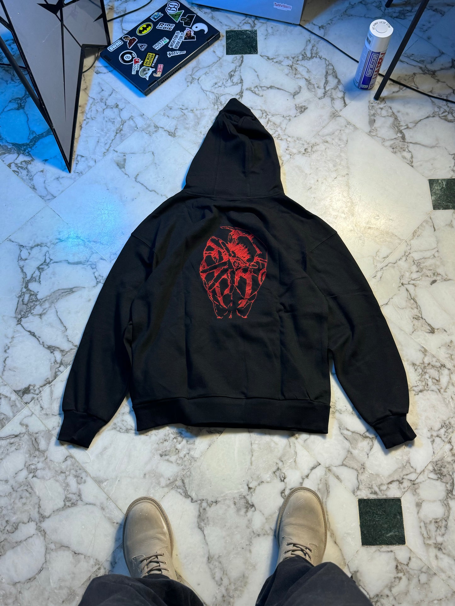 RED&BLACK HOODIE