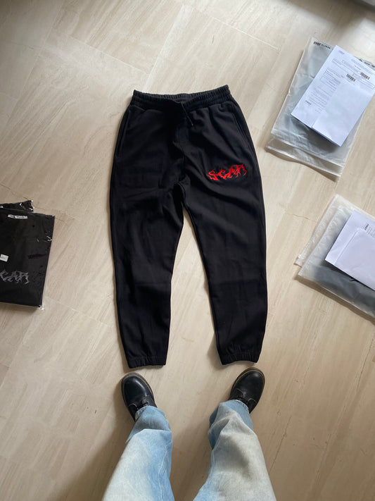 RED & BLACK SWEATPANTS