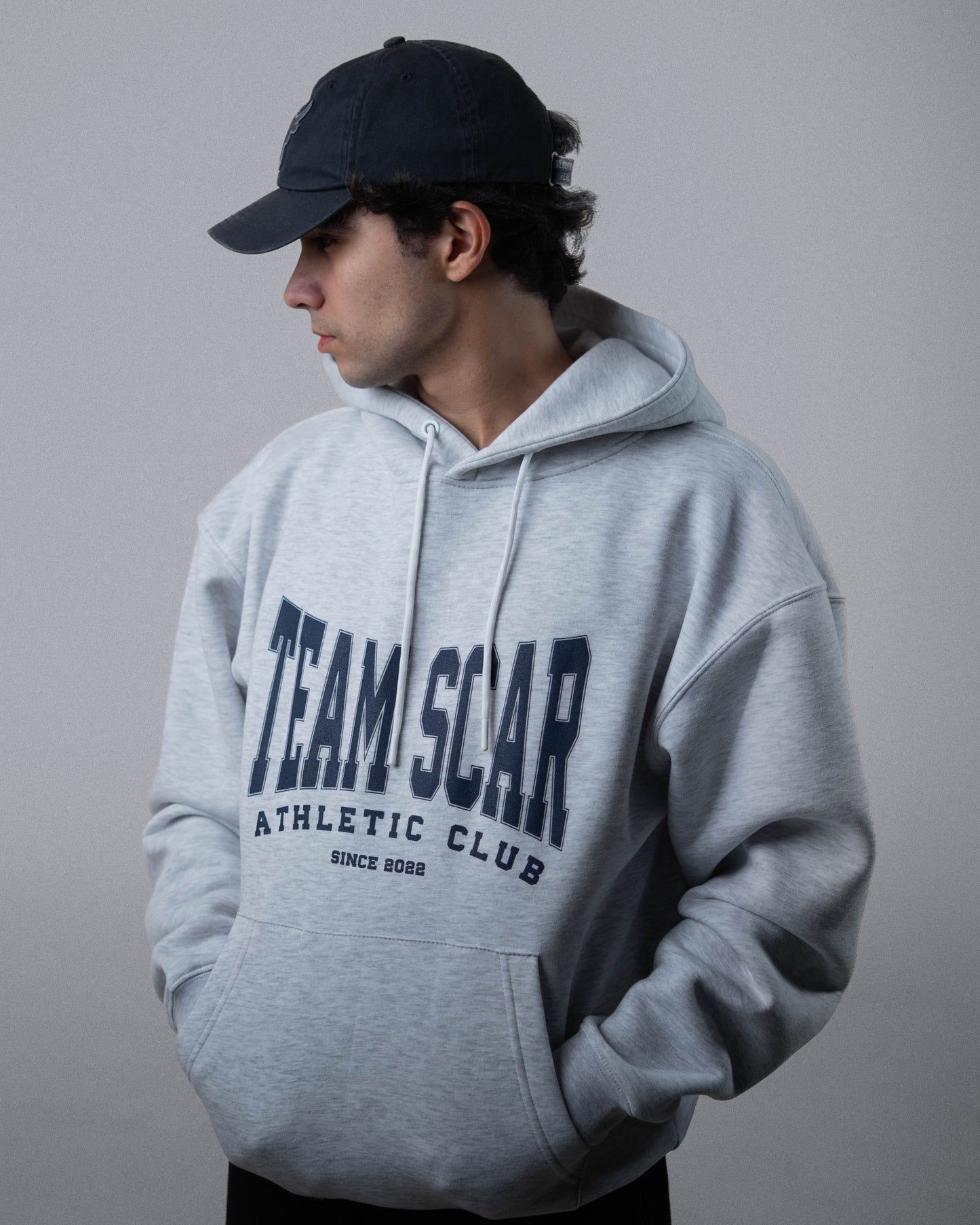 Team scar hoodie grey