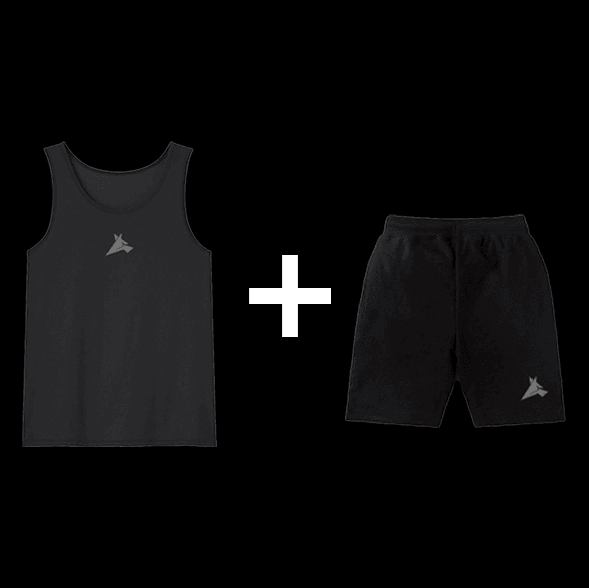 Black gym essentials pack - Scar shop 