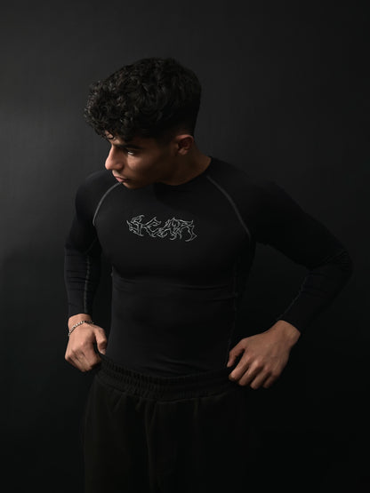 $car compression shirt black