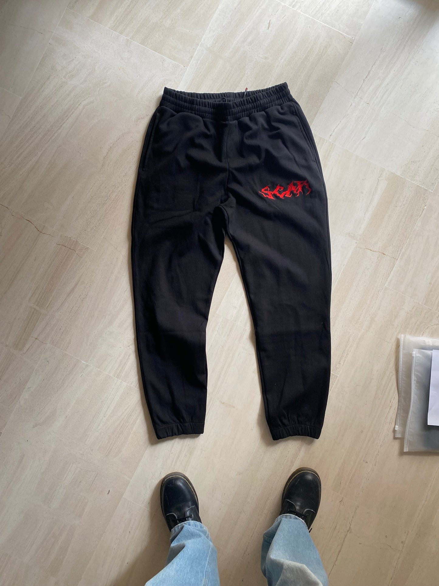 RED & BLACK SWEATPANTS