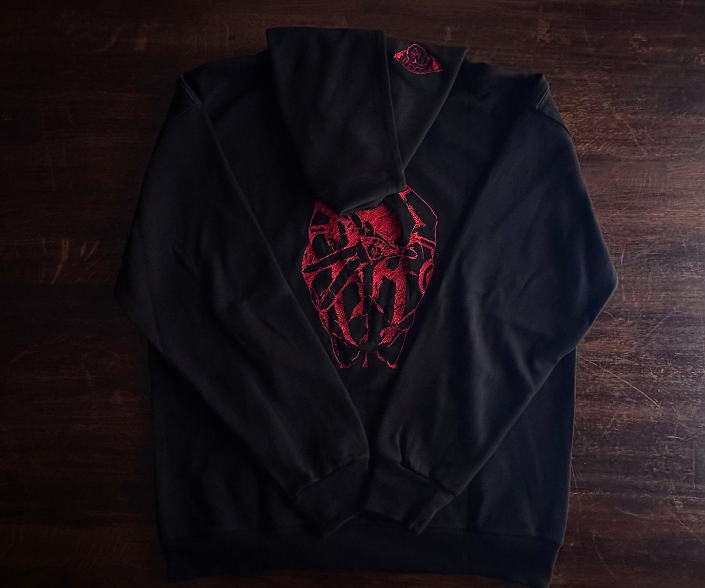 RED&BLACK HOODIE - Scar shop 