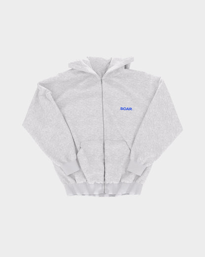 FLOW ZIP-UP HOODIE Grey
